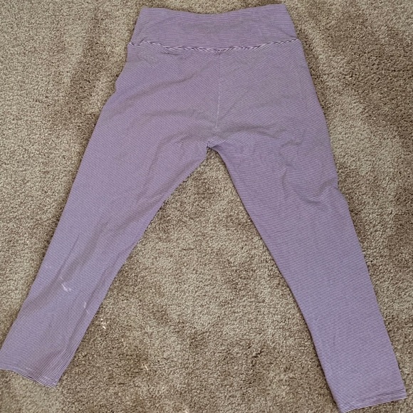 Aerie crop leggings - dark purple striped - Picture 3 of 3